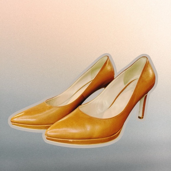 Cole Haan ‘Idala II’ Platform Pumps in “British Tanned Leather” Size 8.5 - Picture 6 of 13